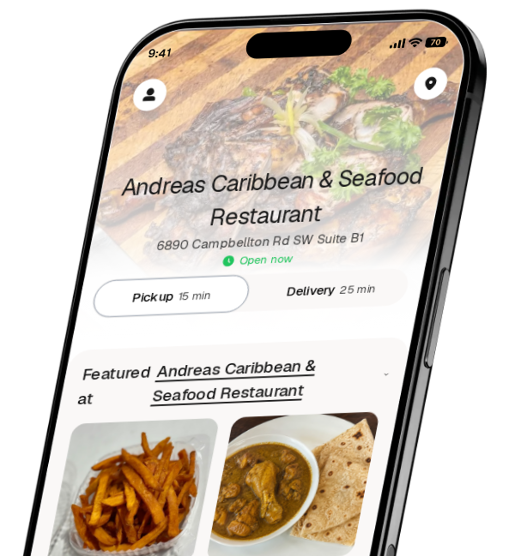 Andreas Caribbean & Seafood Restaurant app preview